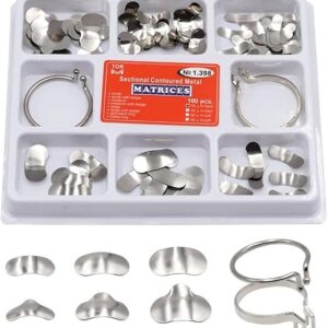 مجموعة شرائط مصفوفة الأسنان 100 قطعة